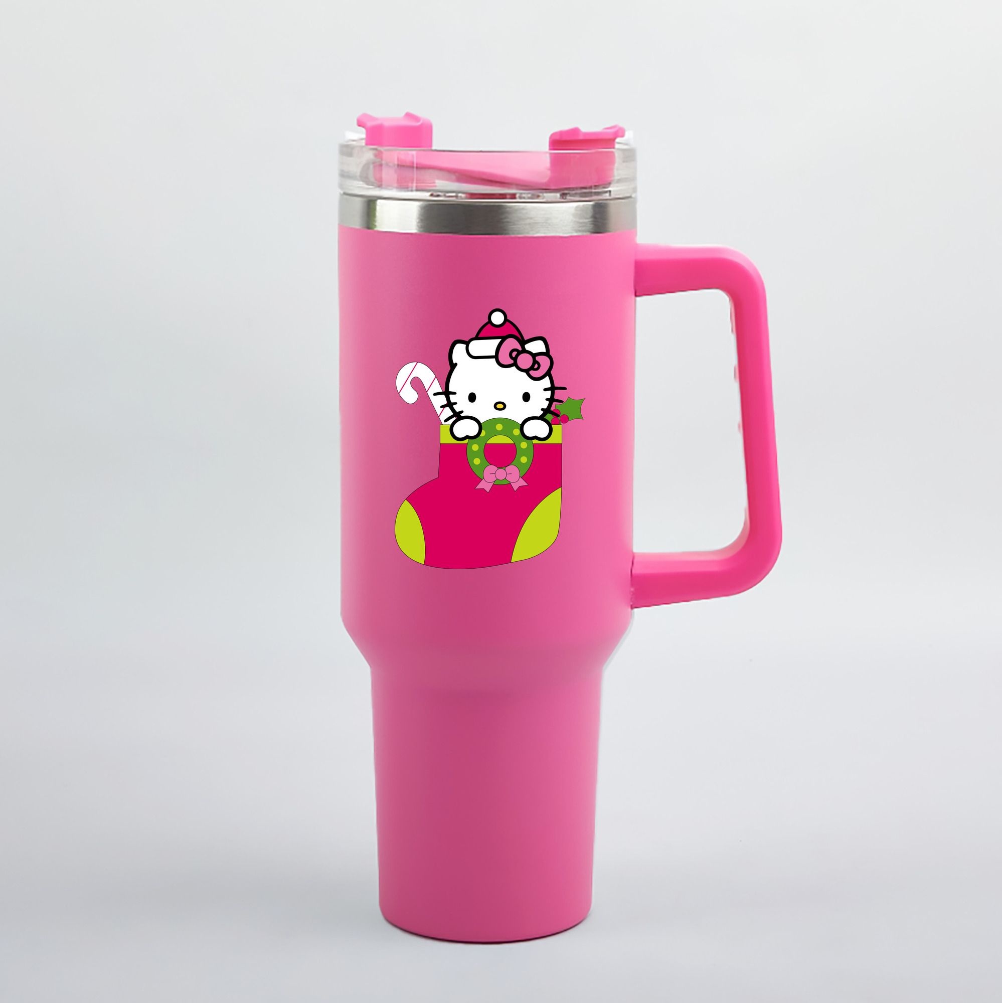（画像用） Hello Kitty ハローキティ 1200mL車用タンブラー（カラープリント）